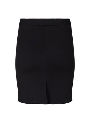 Solid coloured close-fitting skirt, Black, Packshot image number 1