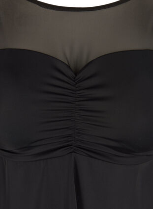 Tankini with a skirt and soft padding, Black, Packshot image number 2