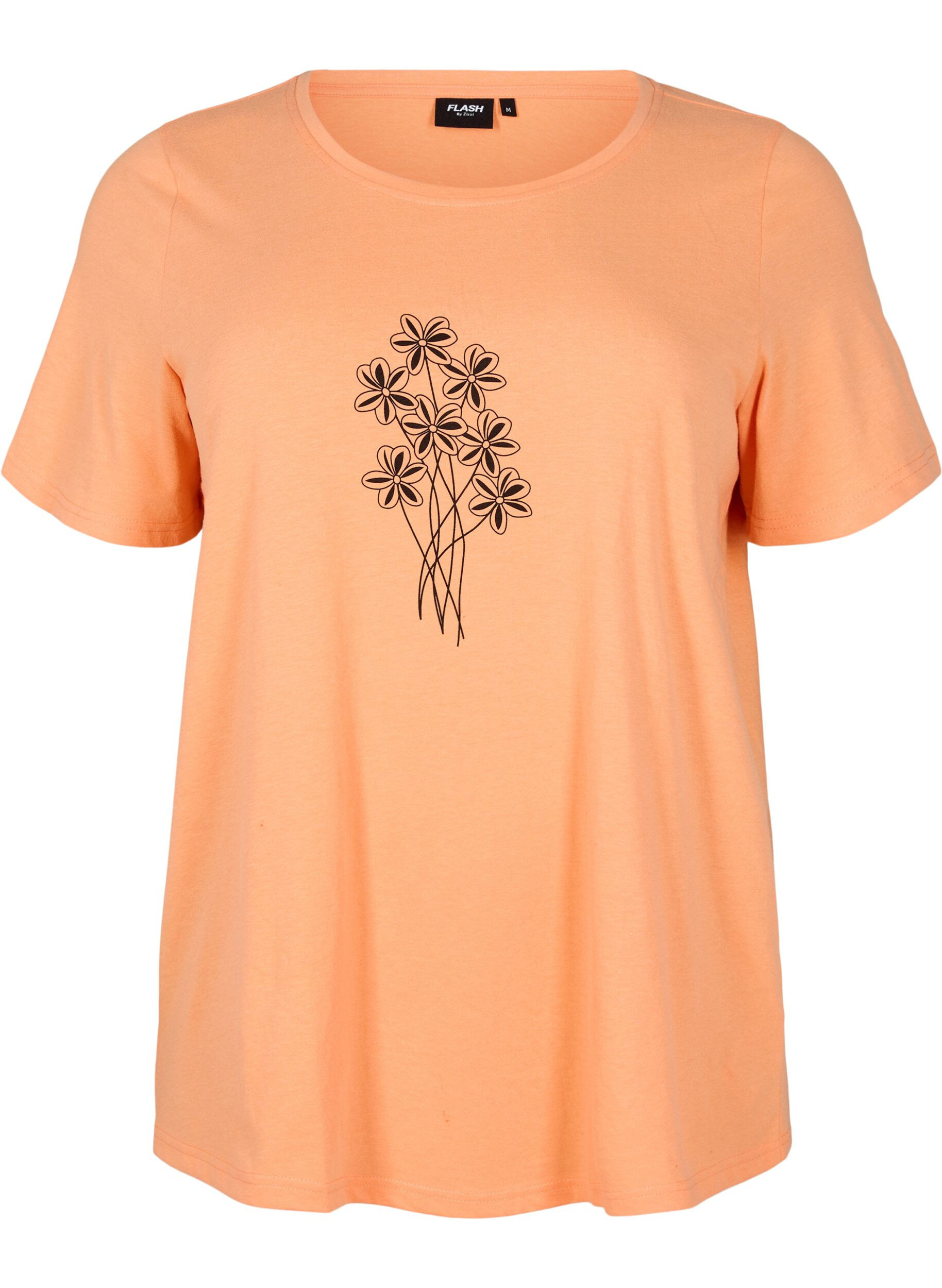 Zizzifashion FLASH - T-shirt with motif, Orange, Packshot image number 0