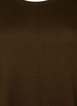 Knitted blouse in cotton-viscose blend, Demitasse, Packshot image number 2
