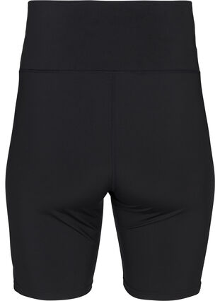 Close-fitting exercise shorts, Black, Packshot image number 1