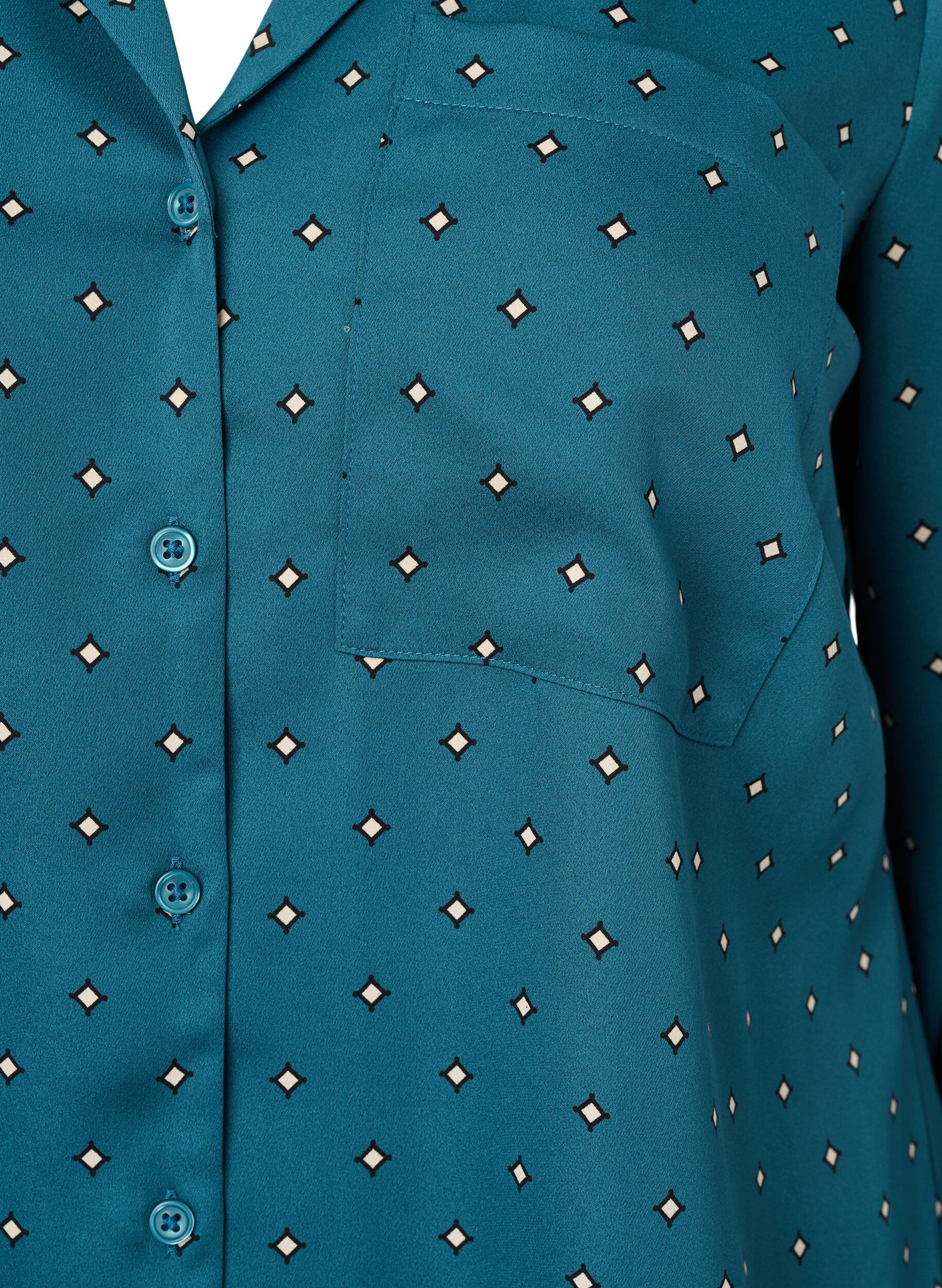 Zizzifashion Printed nightshirt, Green, Packshot image number 2