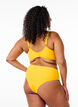 Brazilian bikini briefs with a regular waist, Yellow, Model image number 1