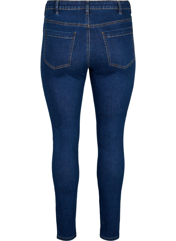 Amy jeans with a high waist and super slim fit, Blue, Packshot image number 1