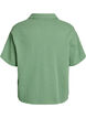 Cotton muslin blouse with short sleeves, Green, Packshot image number 1