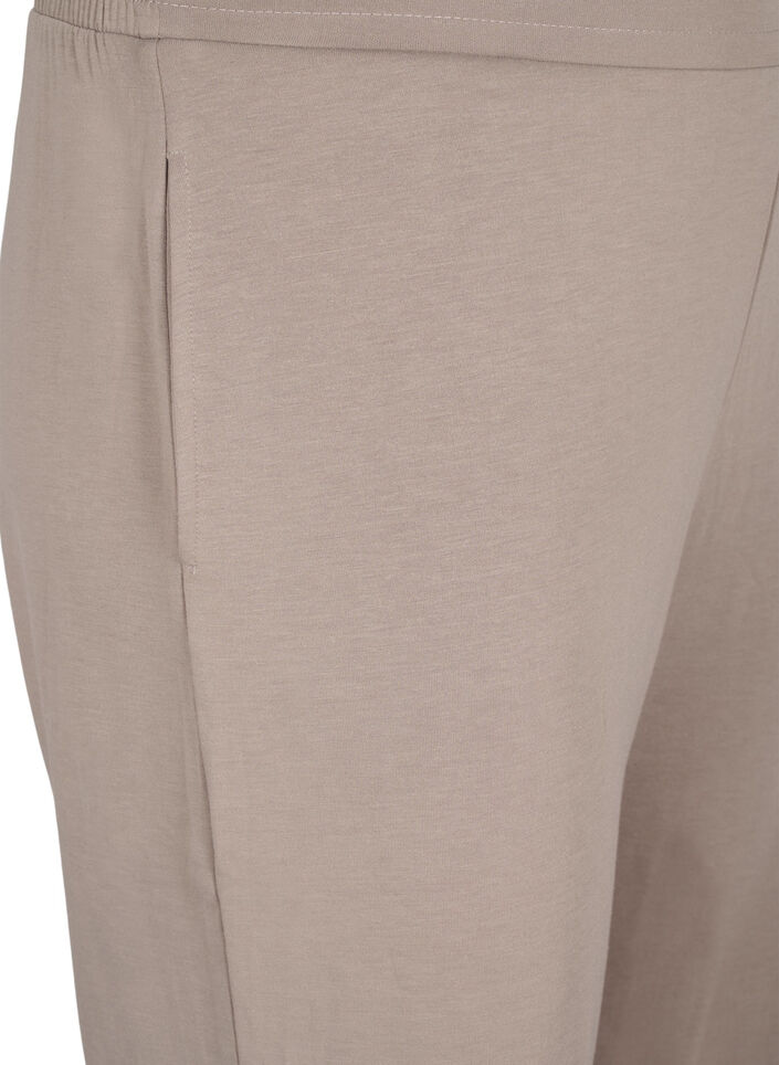 Modal-blend trousers with elasticated waistband, Beige, Packshot image number 2