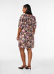 Short A-line dress with V-neck, Rose, Model image number 2