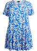 FLASH - Dress in viscose with cutline, Blue, Packshot image number 0