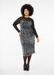 Glitter dress with sequins, Black w. Silver, Model image number 2