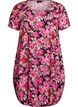 Short-sleeved cotton dress with print, Black, Packshot image number 0