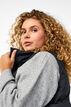 Long vest with pockets and two-way zipper, Black, Model image number 4