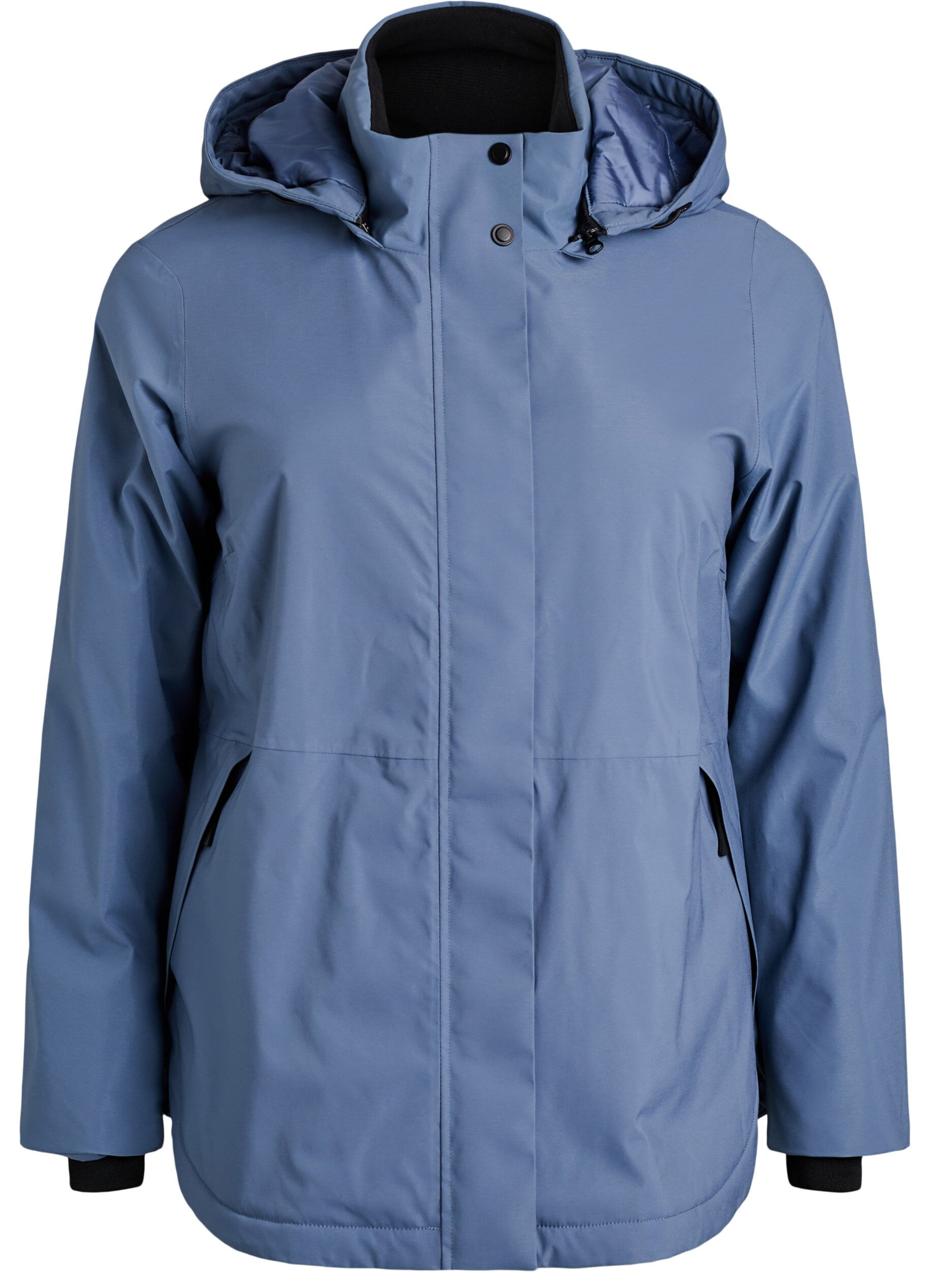 Functional short hooded winter jacket