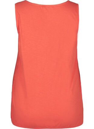Top with lace trim, Living Coral, Packshot image number 1