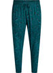 Cotton pyjamas pants with print, Turquoise, Packshot image number 0