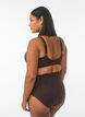 High waisted bikini bottom, Brown, Model image number 1