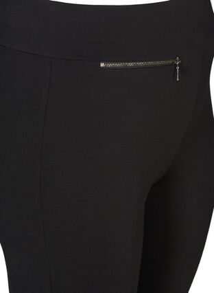 Leggings with zip details, Black, Packshot image number 2