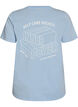 Organic cotton graphic T-shirt, Light Blue, Packshot image number 1