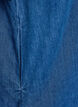 Denim dress with buttons and tie detail, Blue, Packshot image number 3