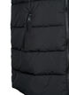 Long vest with hood and pockets, Black, Packshot image number 3