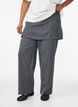 Straight fit trousers with skirt, Dark Grey, Model image number 2