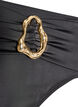 High-waisted Tai bikini briefs with gold detail, Black, Packshot image number 2