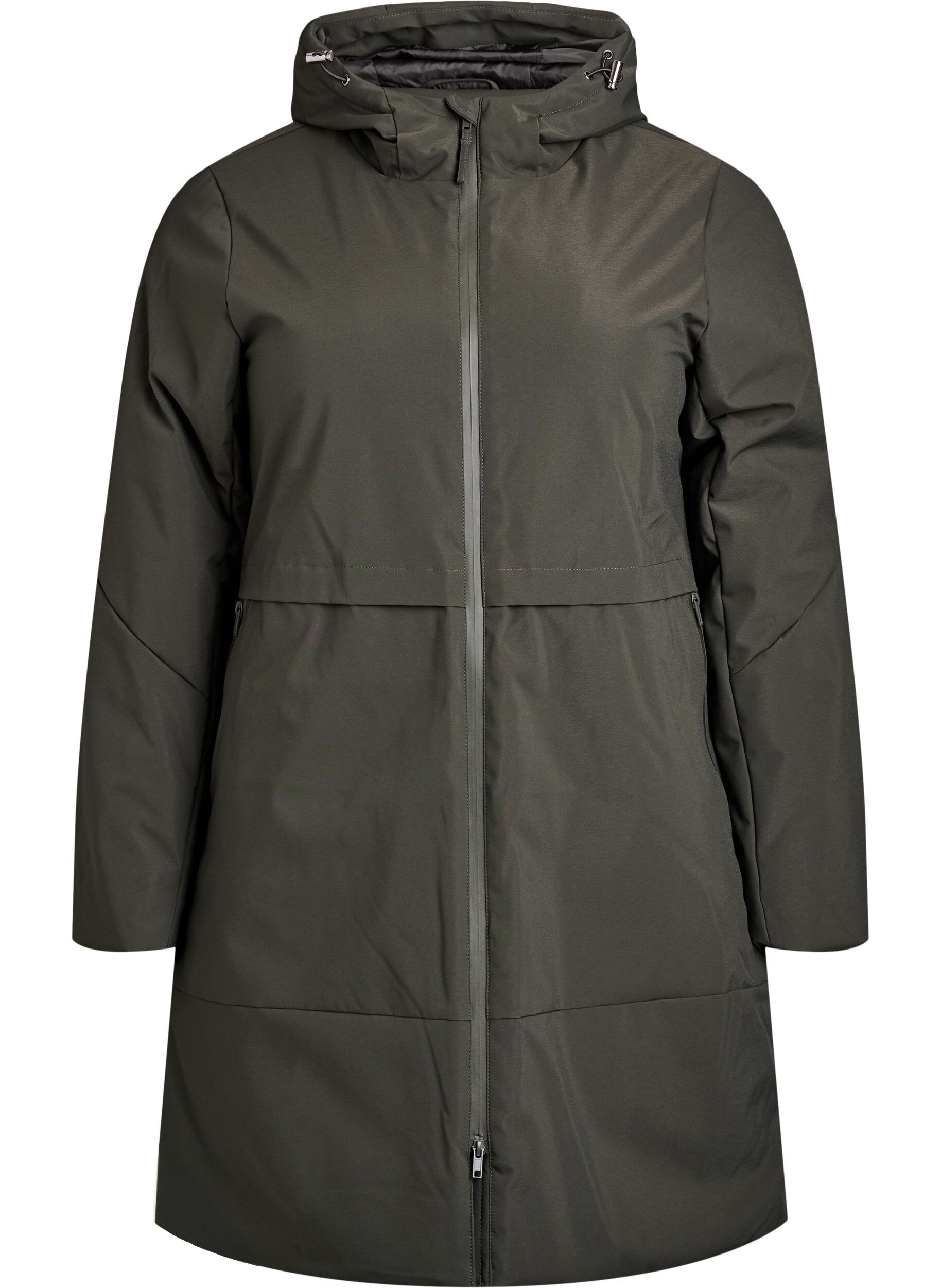 Winter jacket with adjustable waist