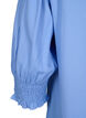 Viscose blouse with smock and ruffle detail, Cornflower Blue, Packshot image number 3