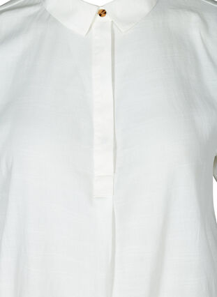Short-sleeved, viscose mix shirt, Snow White, Packshot image number 2