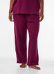 Loose trousers with texture and a high waist, Red, Model image number 2