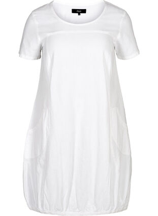 Dress with pockets, Bright White, Packshot image number 0