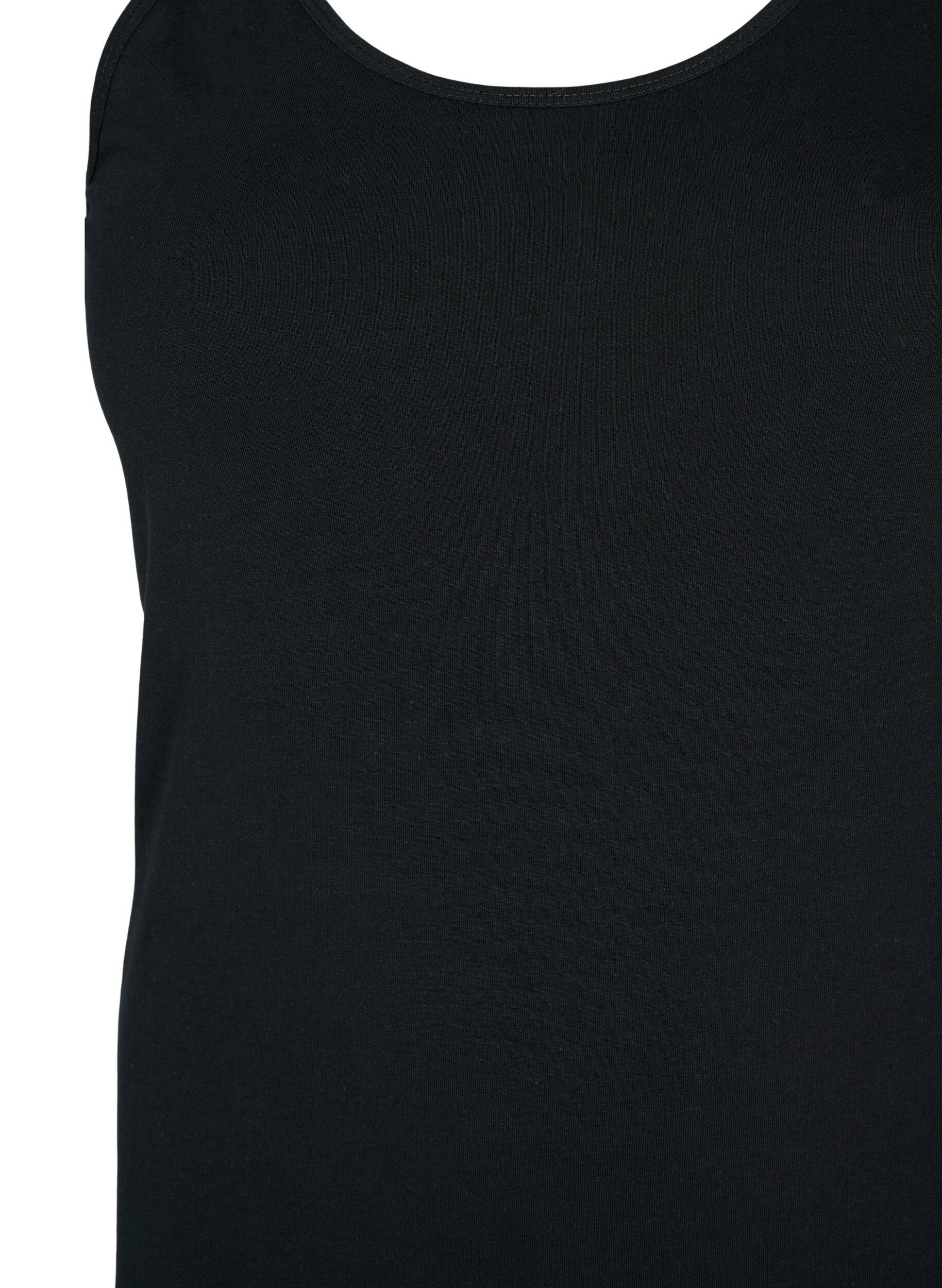 Zizzifashion Cotton basic top, Black, Packshot image number 2