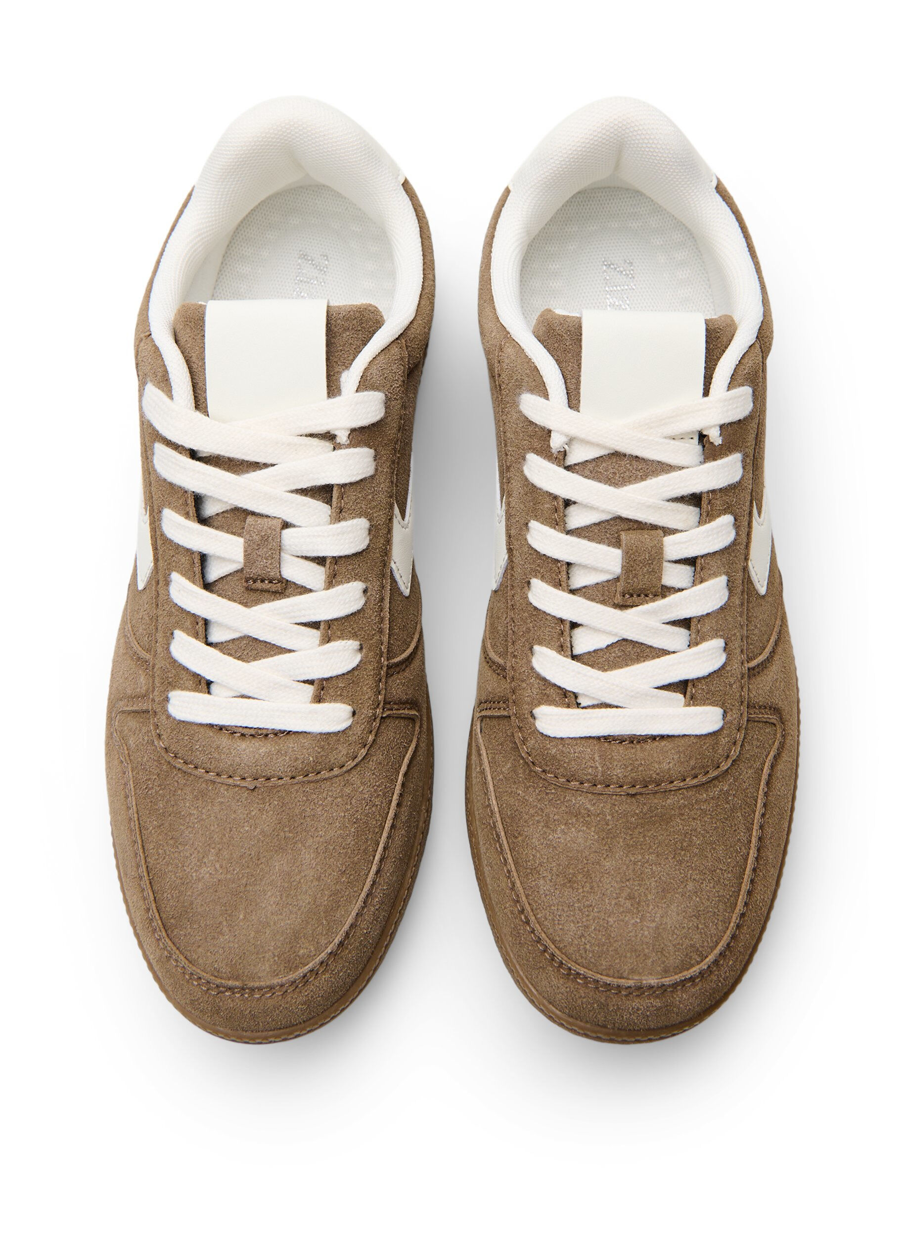 Zizzifashion Faux suede sneakers, Brown, Packshot image number 2