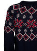 Christmas knitted dress, Navy Blazer Comb, Packshot image number 3