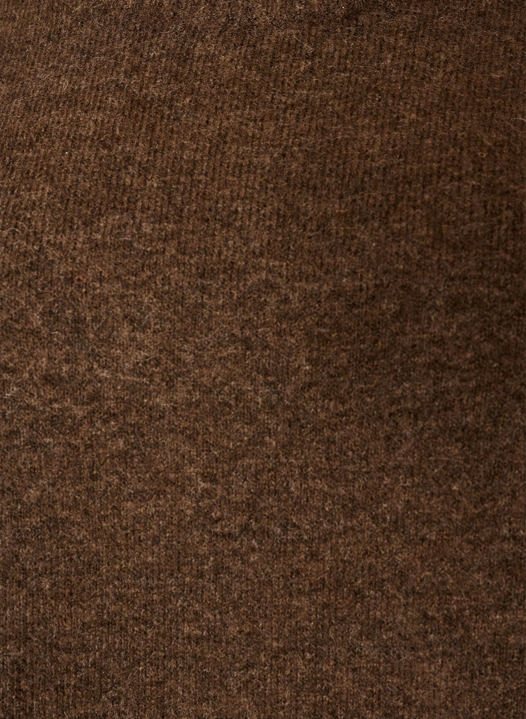 ZizzifashionLoose knitted blouse with alpaca and wool, Brown, Packshot image number 2