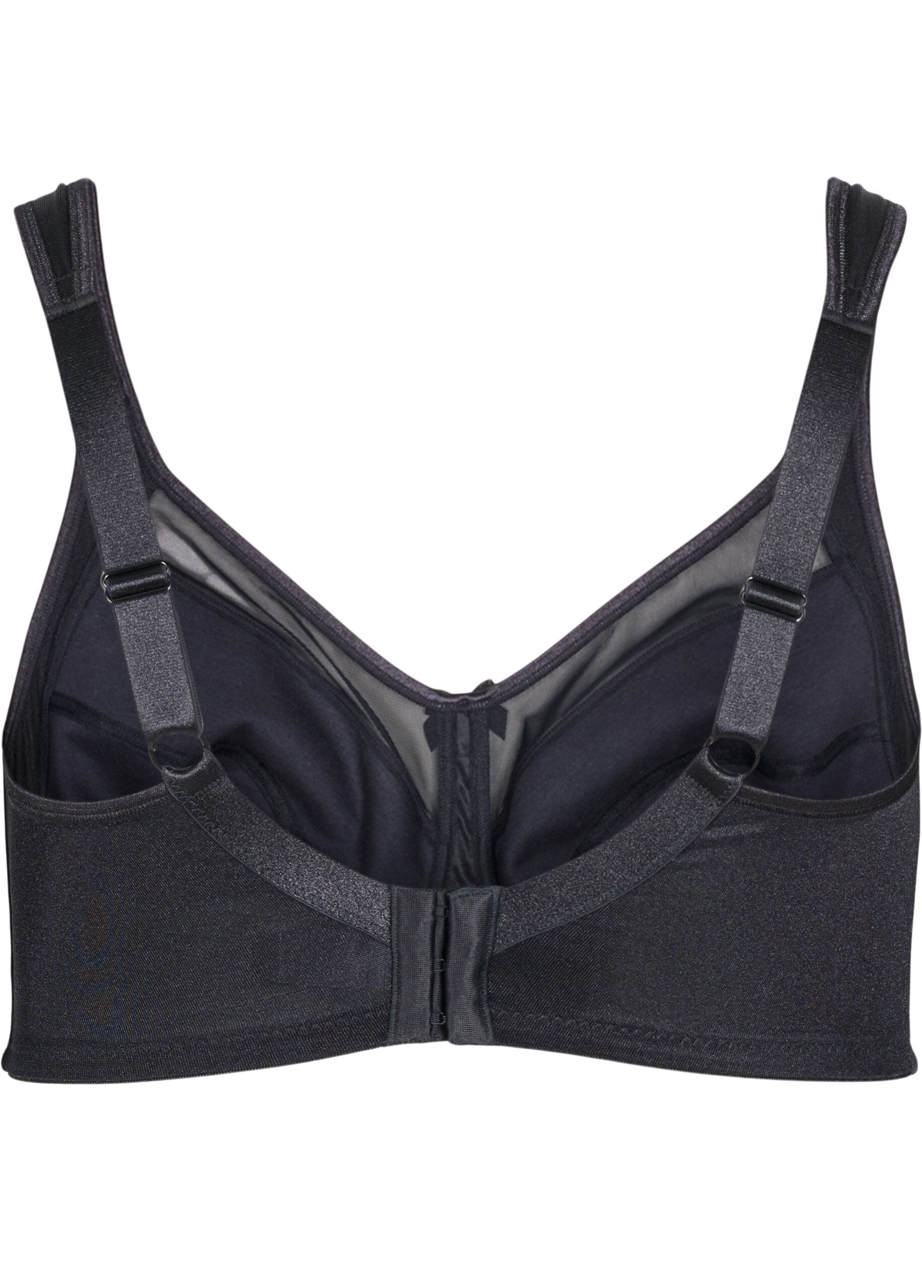 Zizzifashion Bra with mesh details, Black, Packshot image number 1