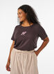 T-shirt with motif, Brown, Model image number 0