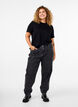 Basic cotton T-shirt with round neck, Black, Model image number 1