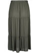 Long skirt with elasticated waist, Green, Packshot image number 1