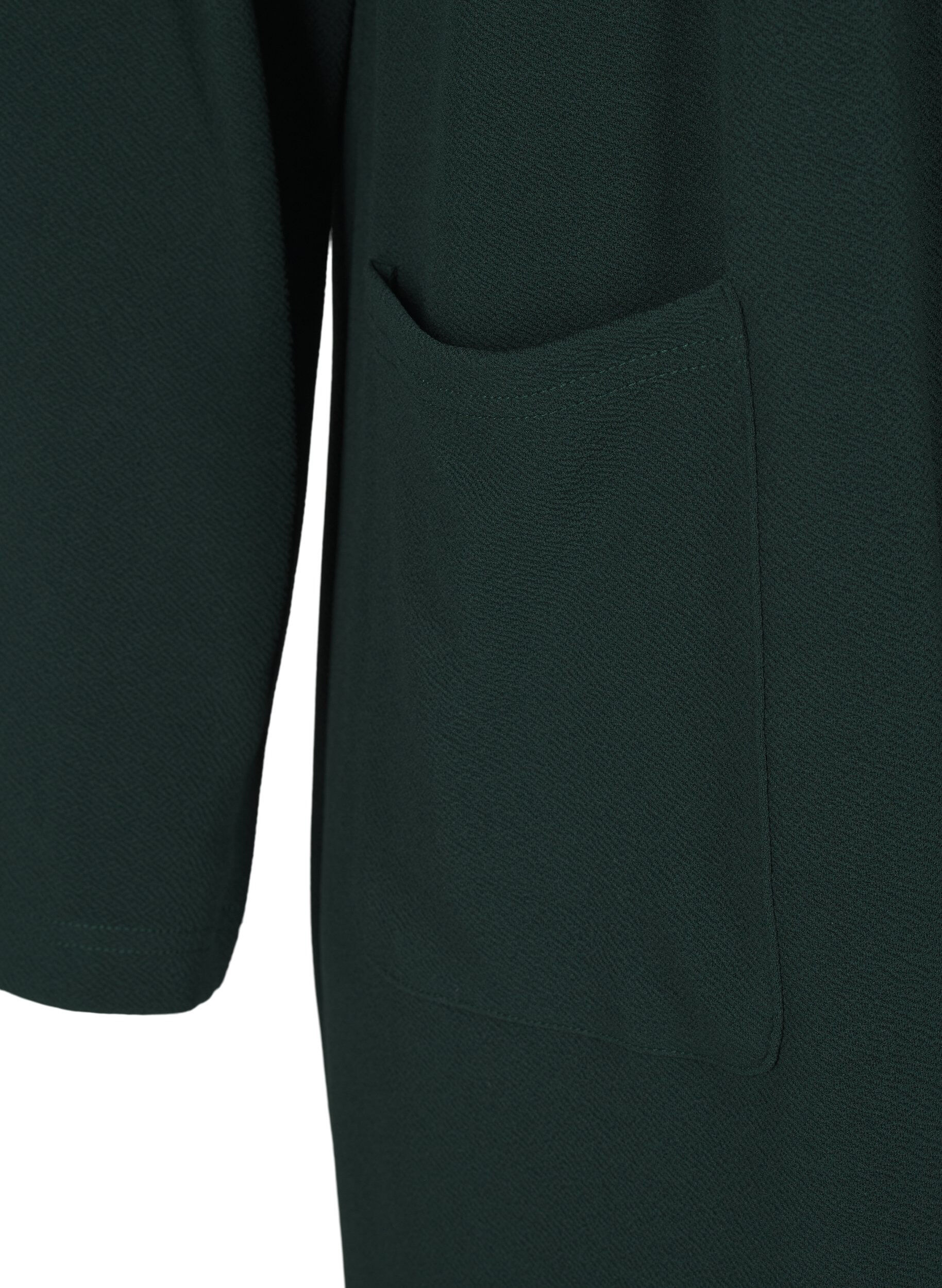 Zizzifashion FLASH - Long blazer with pockets, Green, Packshot image number 3