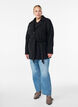 Short coat with a belt, Black, Model image number 1