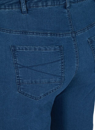 Close-fitting denim shorts, Medium Blue Denim, Packshot image number 3