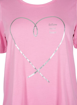 FLASH - T-shirt with motif, Begonia Pink, Packshot image number 2