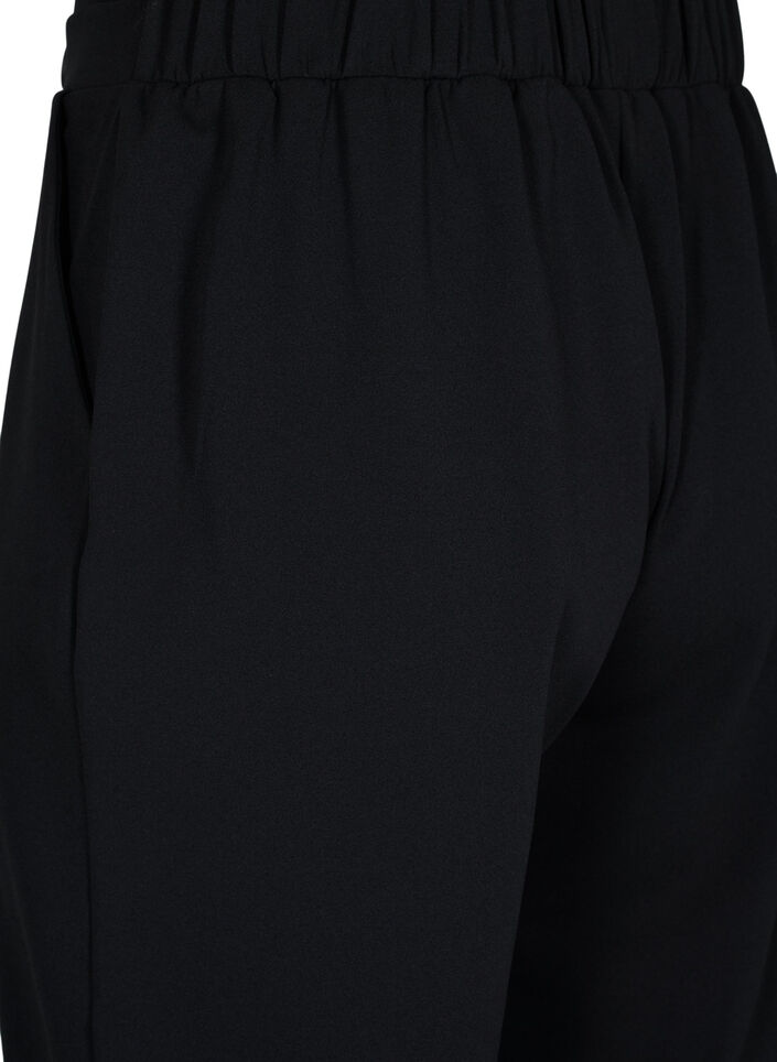 Ankle length trousers with loose fit, Black, Packshot image number 3
