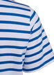 Striped T-shirt in organic cotton, Blue, Packshot image number 3