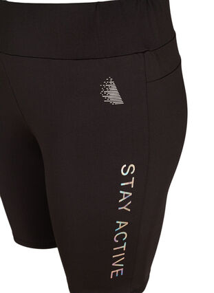 Close-fitting exercise shorts, Black, Packshot image number 2