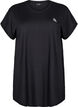 Long workout T-shirt, Black, Packshot image number 0