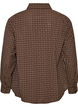 Checked shirt with rhinestones, Brown, Packshot image number 1