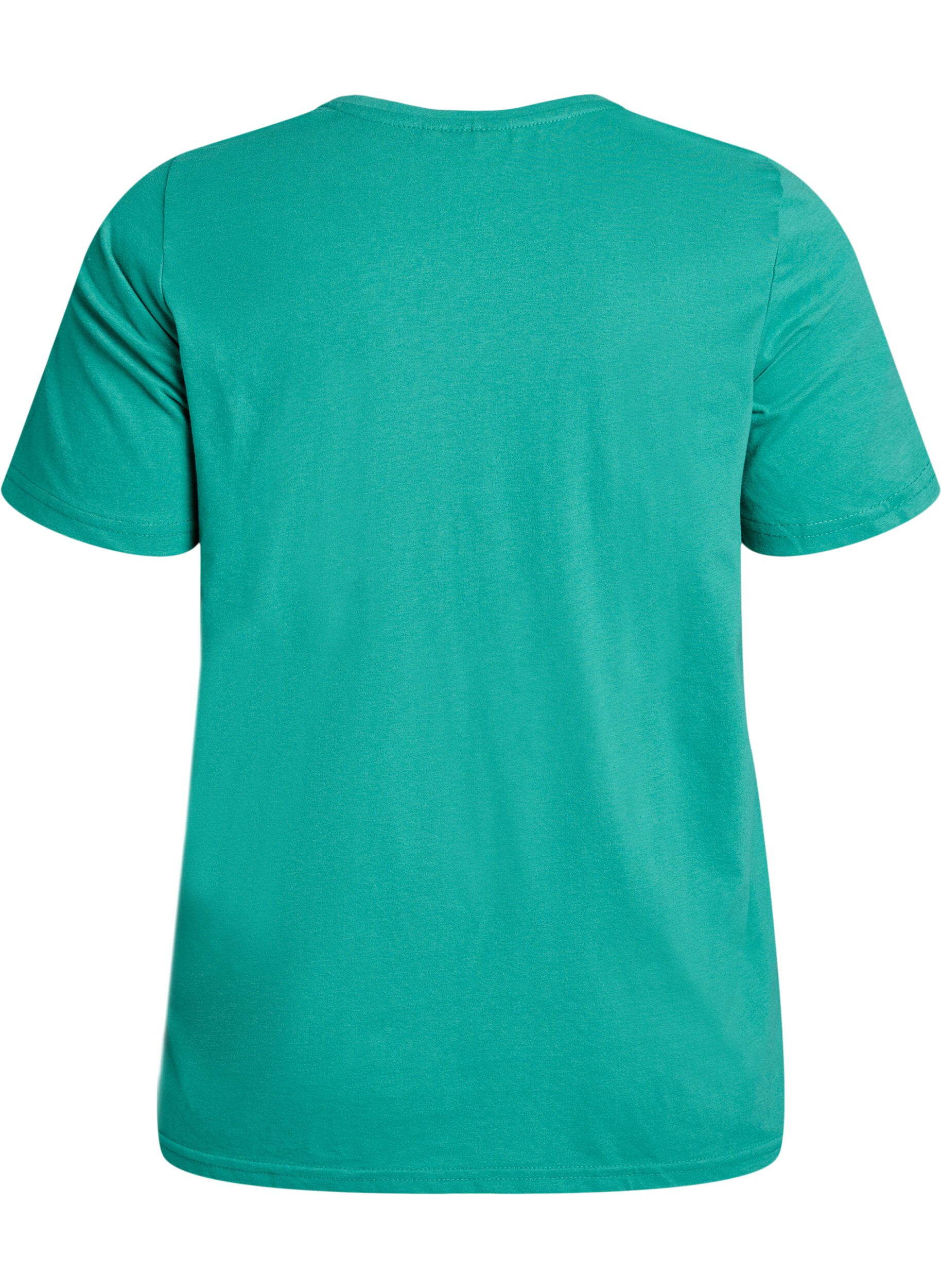 Zizzifashion FLASH - T-shirt with motif, Green, Packshot image number 1