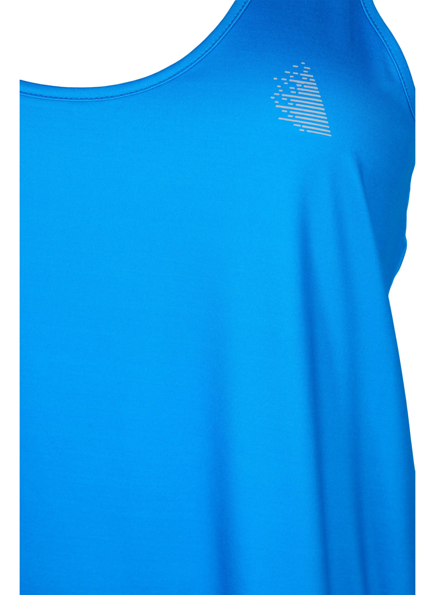 Zizzifashion Workout top with racer back, Blue, Packshot image number 2