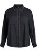 Shirt with contrast stitching and chest pockets, Black, Packshot image number 0